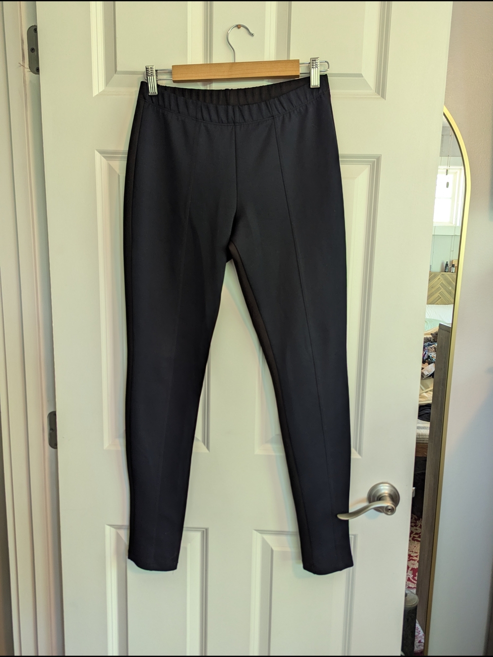 Bar III Black Ponte Leggings with Elastic Waistband